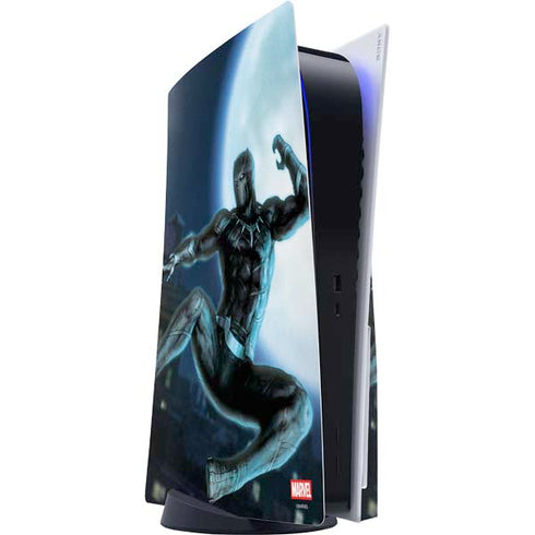 Marvel Black Panther Jumping Through Air PS5 Console Skin